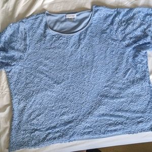 Calvin Klein Women's 3X Lace Top